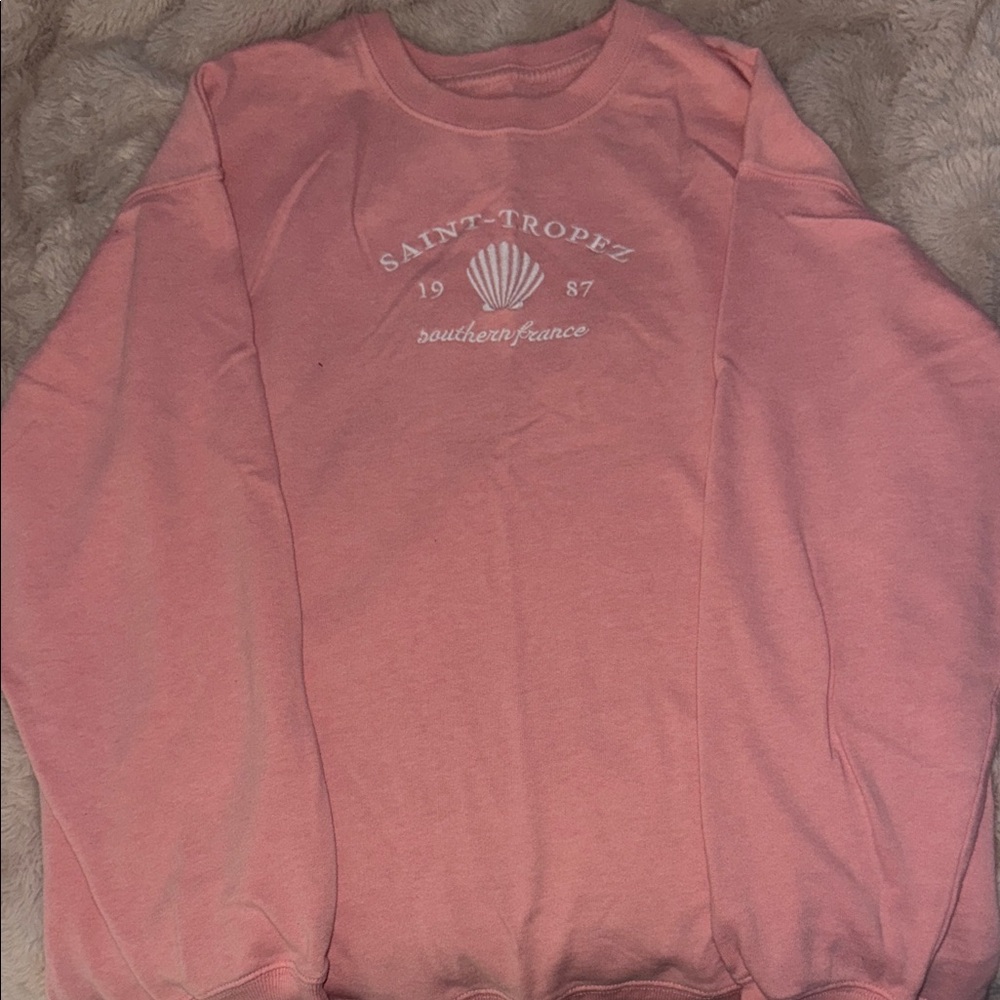 Hollister Pink Crew Neck Sweater